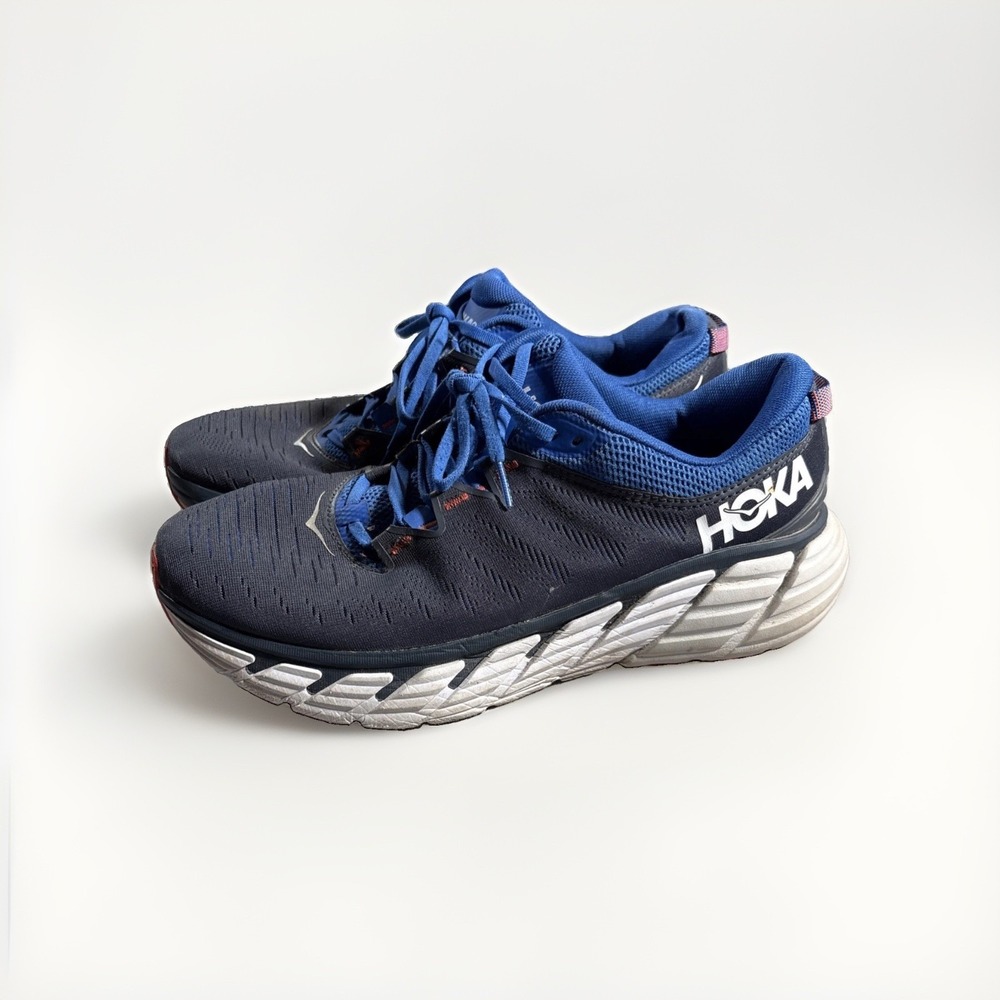 Hoka Gaviota 3 Sneakers Mens Size 12.5D Blue Athleisure Running No Insoles